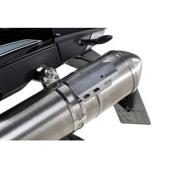Universal stainless steel heat shield for the exhaust pipe